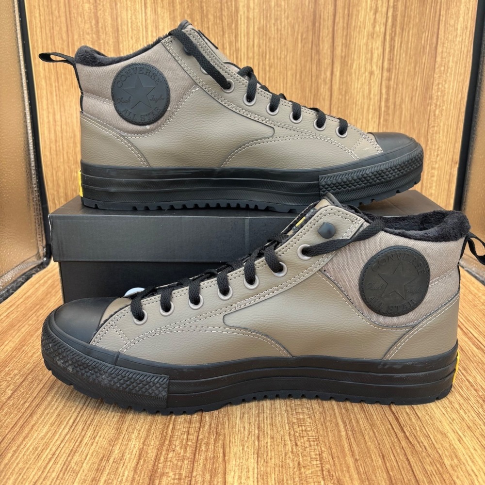 Converse Malden Street‎ Boot Mid Mens 13 Taupe Water Repellent A14619C NEW